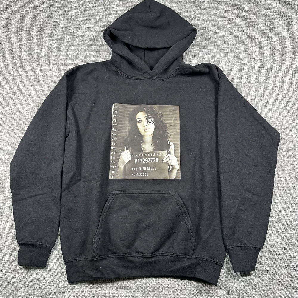 Amy Winehouse Black  Amy Hoodie Unisex Adult